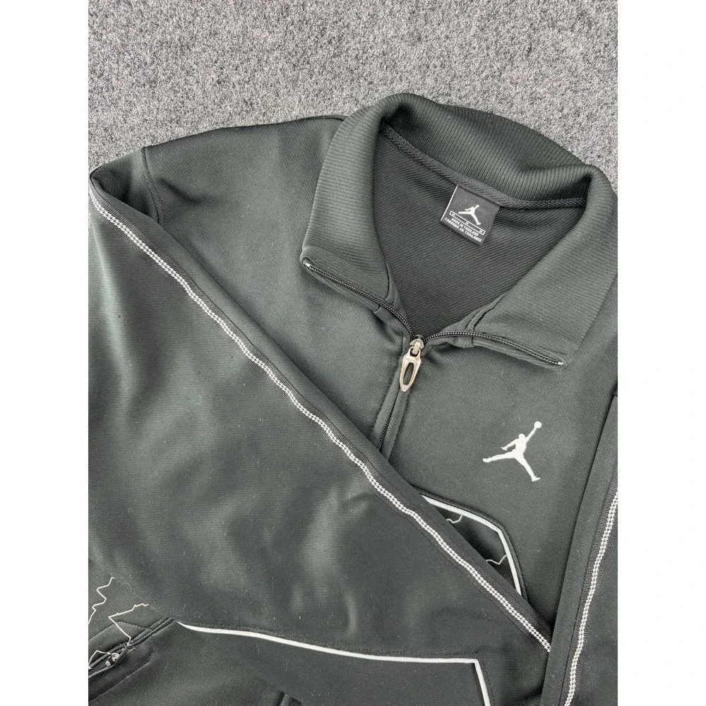 Jordan XX2 Track Jacket Full Zip Black Jumpman Piped Athletic Mens M